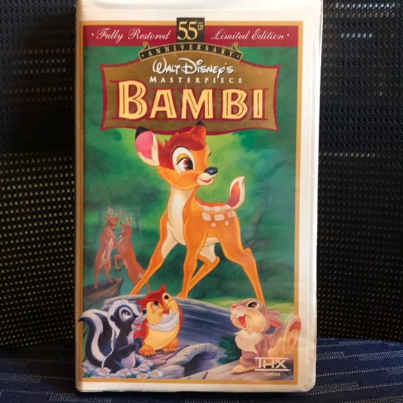 *6 for $25* Disney **Bambi** Cartoon VHS 📼 tape~movie 🎥  55th Limited Ed… - Picture 1 of 5
